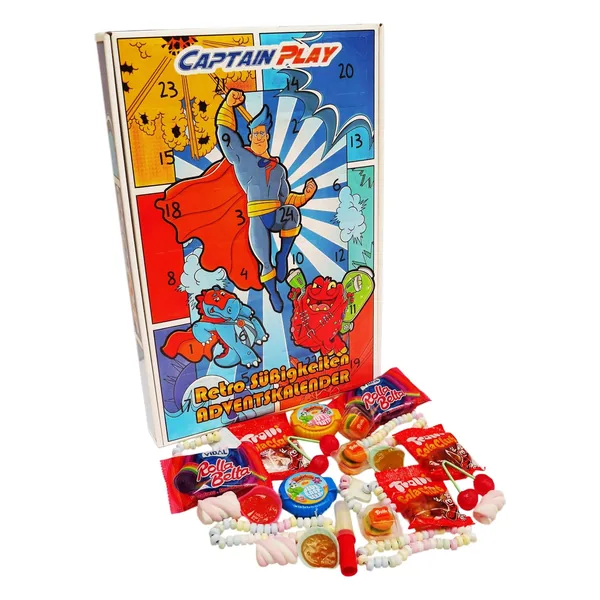 Captain Play Retro Süßigkeiten Adventskalender 2026